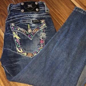 Miss Me cuffed capri